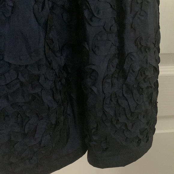 Navy  Party Dress with Embellished Skirt - Picture 2 of 4